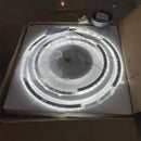 Nordic crystal stainless steel mirror LED chandelier for indoor use