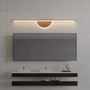 Modern LED wall light with wood grain for interior decor