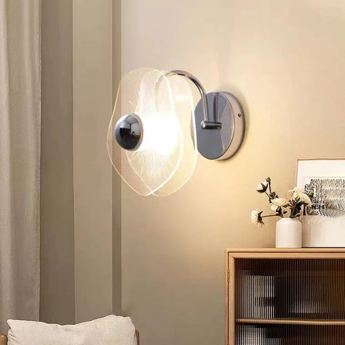 Modern decorative sunflower wall light in lotus shape - vue 2 sur 7