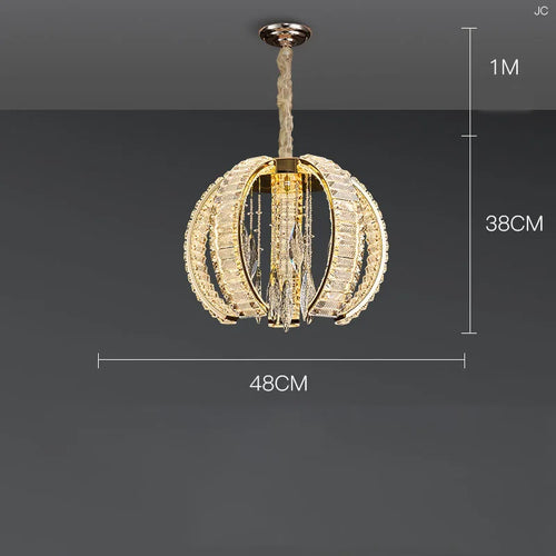 Custom luxury crystal chandelier for high-end villas - vue 10 sur 9