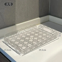 Luxury acrylic tray for storage and decoration