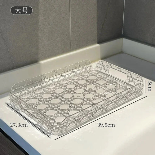 Luxury acrylic tray for storage and decoration