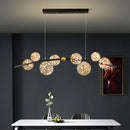 Designer glass LED chandelier for decorative indoor lighting