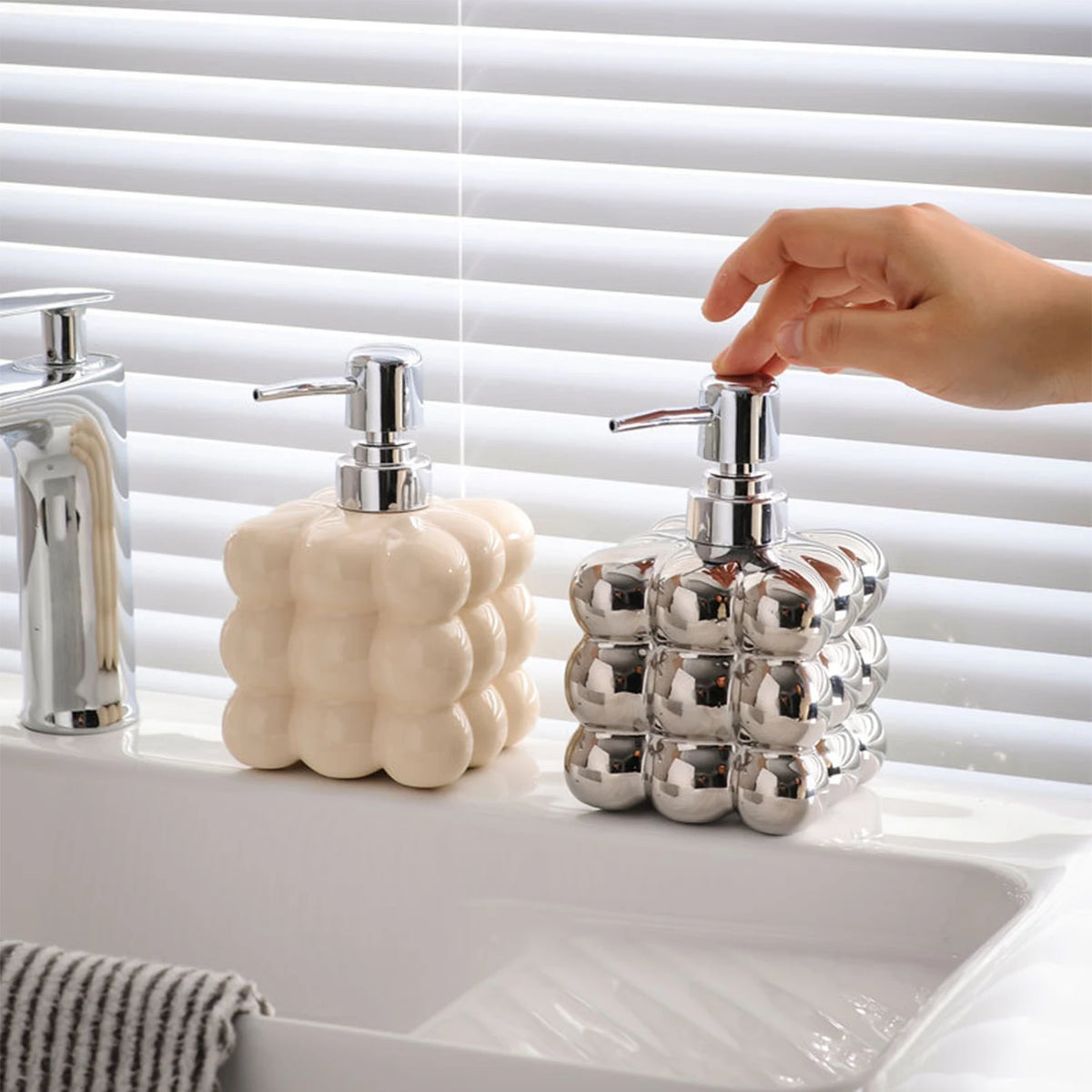 refillable shampoo and foaming soap dispenser