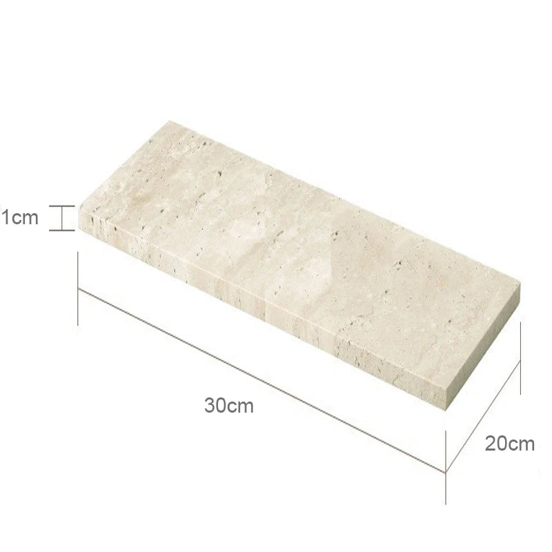 natural marble bathroom accessory set - vue 30 sur 30