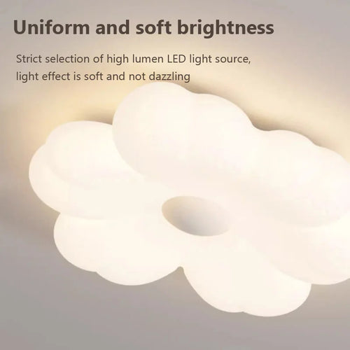 Modern LED flower ceiling light for smart home décor - vue 6 sur 8
