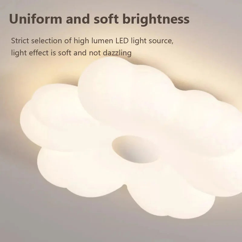 Modern LED flower ceiling light for smart home décor - vue 6 sur 8