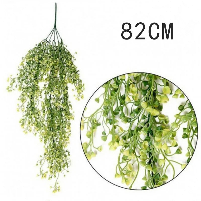 Hanging artificial rattan plants for indoor and outdoor decoration - vue 13 sur 29