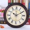 classic silent retro wall clock in abs quartz
