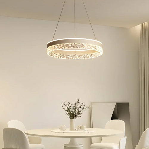 Modern crystal LED chandelier for interior decoration - vue 5 sur 14