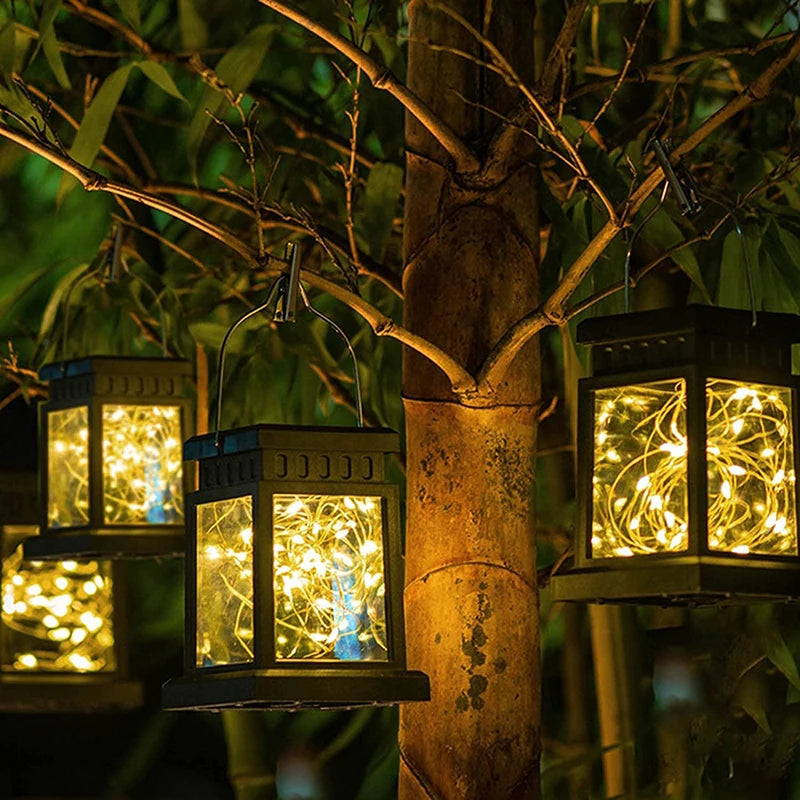 Waterproof portable solar lantern for garden, camping and festivals
