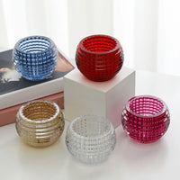 Elegant glass candle holder for weddings and home decor