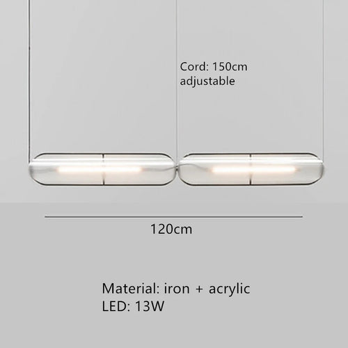 Modern adjustable LED pendant lamp for bar and office - vue 9 sur 12