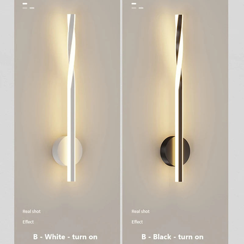 Minimalist modern LED wall light decorative lamp - vue 3 sur 12
