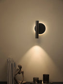Modern minimalist double light source rotatable wall lamp