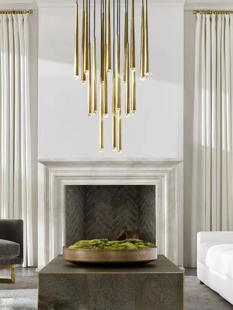 American vintage iron and crystal pendant light for interiors