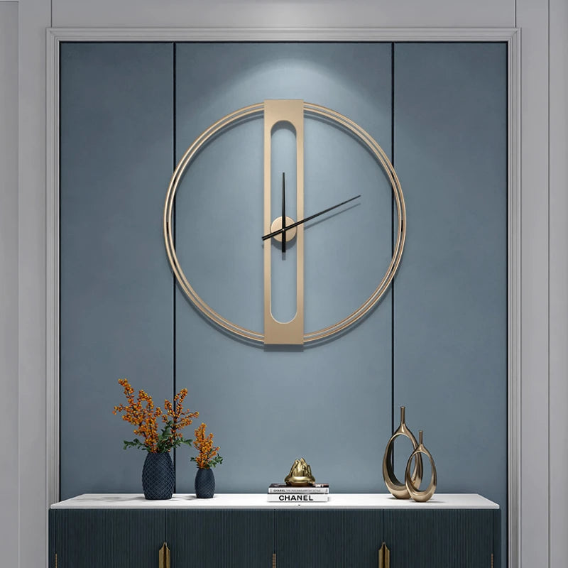 Nordic creative silent and stylish wall clock - vue 5 sur 8