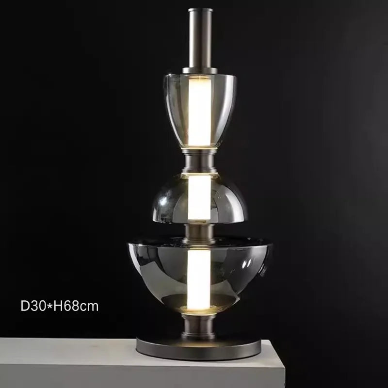 Nordic designer glass chandelier for modern spaces
