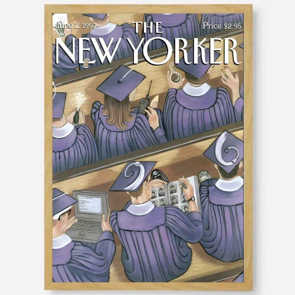 New Yorker poster waterproof wall art sticker aesthetic decor
