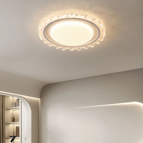 Modern crystal ceiling light for elegant decorative lighting - vue 4 sur 18
