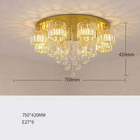 Modern dimmable LED ceiling light for interiors