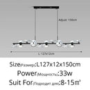 Modern minimalist glass pendant light with creative LED lighting