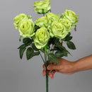 Artificial silk rose bouquet for interior decoration