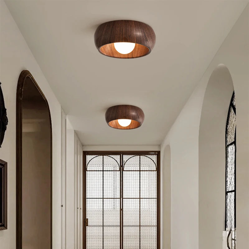 Creative nordic wabi-sabi retro LED ceiling light