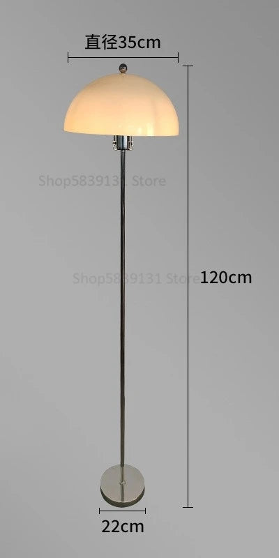 Retro LED floor lamp in acrylic with colourful nordic lampshade - vue 15 sur 22