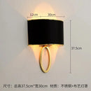 Caserta fabric circle wall light for interior decoration