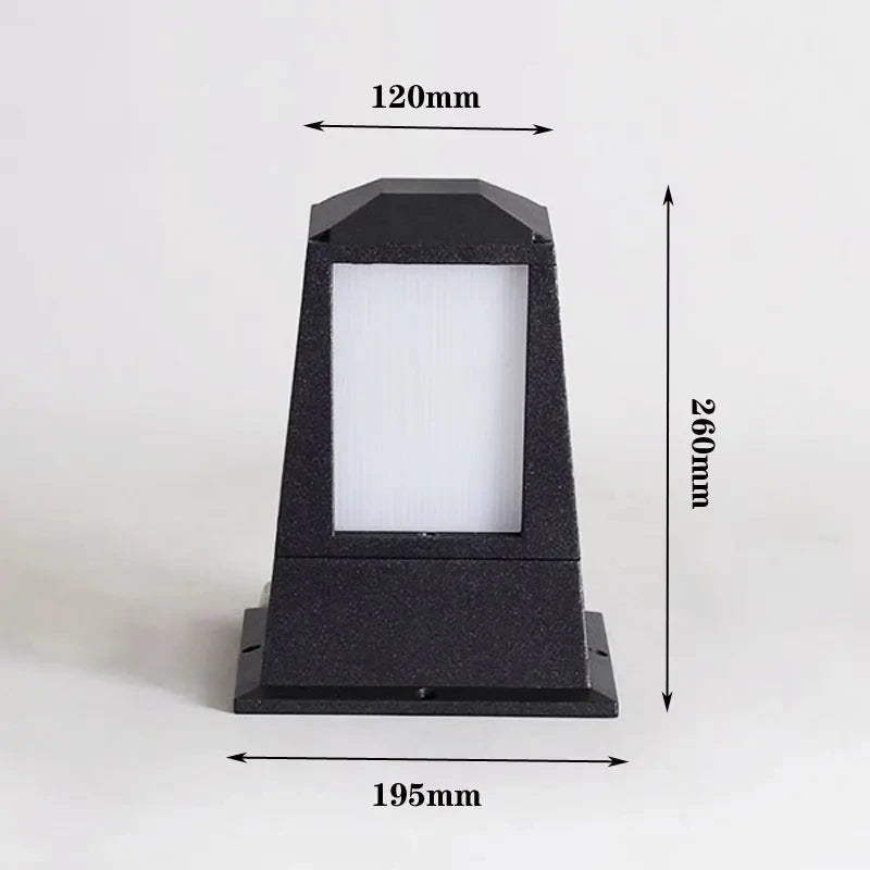 Waterproof column floor lamp for outdoor garden lighting - vue 8 sur 8