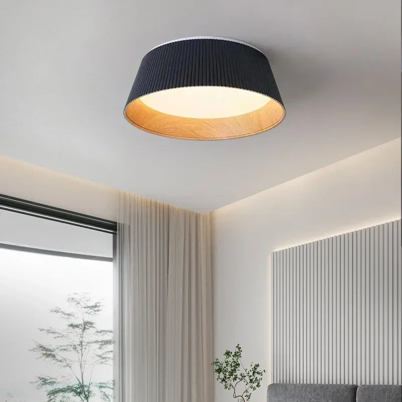 Elegant minimalist LED ceiling light with decorative suspended design