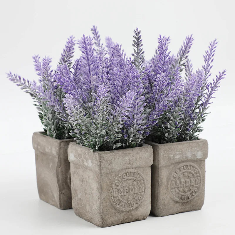 Artificial lavender plants for home decoration, weddings, and parties