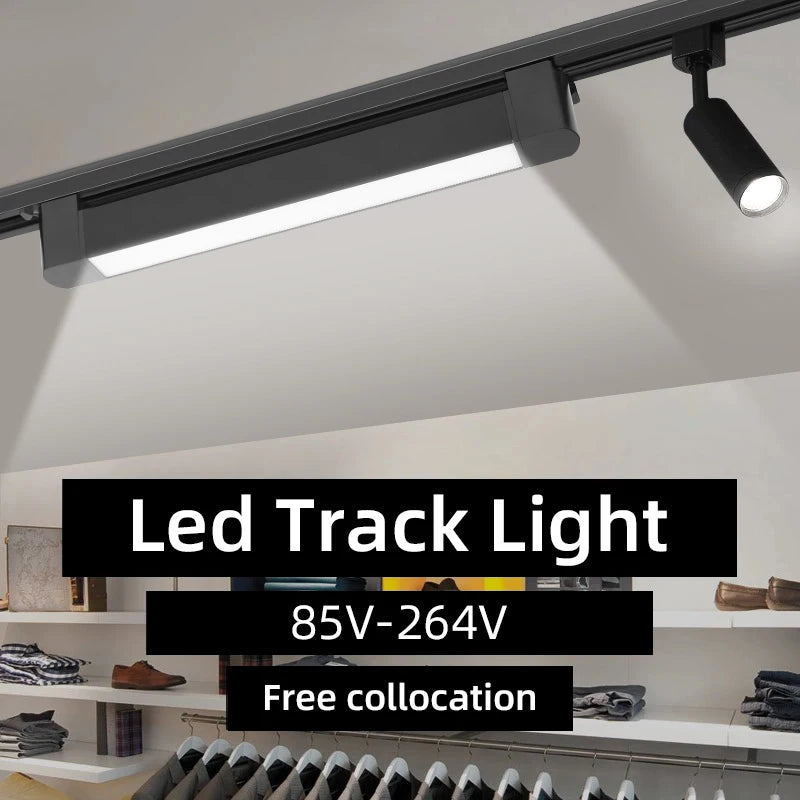 Designer rail ceiling light for indoor and modern lighting