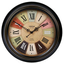 silent vintage wall clock classic metal design