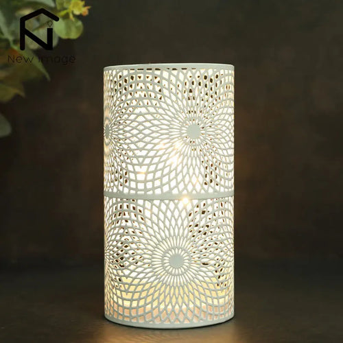 set of 2 modern cylindrical lamps for decoration and interior lighting - vue 4 sur 7