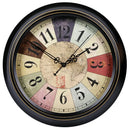 silent vintage wall clock classic metal design