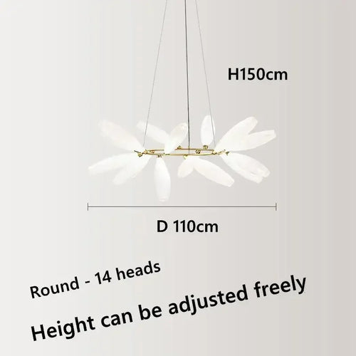 Modern nordic glass chandelier for interior decoration - vue 13 sur 14