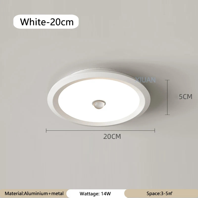 Modern round ceiling light with PIR motion sensor - vue 17 sur 18