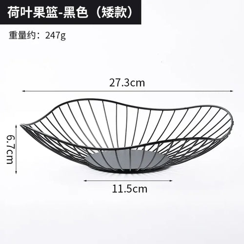 Modern iron fruit basket for storage and display - vue 12 sur 11