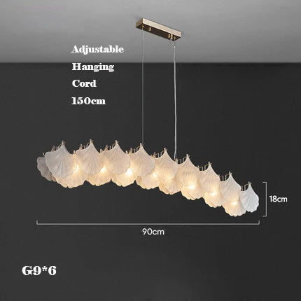 Minimalist retro glass chandelier for interior decoration - vue 10 sur 11
