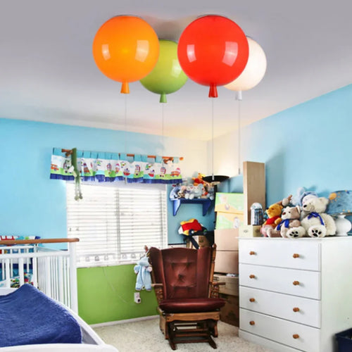 Modern balloon ceiling light for children, school and shop decor - vue 3 sur 13