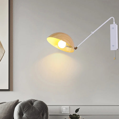 Nordic retro long arm wall light with modern LED design - vue 4 sur 10