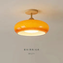 Khaki Japanese style ceiling light