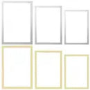 Modern rectangular magnetic plastic photo frame