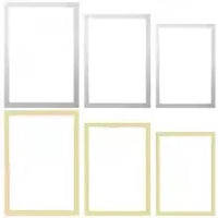Modern rectangular magnetic plastic photo frame