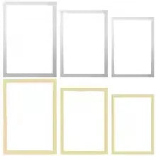 Modern rectangular magnetic plastic photo frame