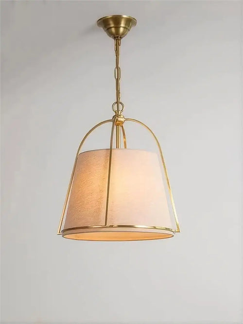 Minimalist fabric chandelier for restaurant and bar - vue 3 sur 7