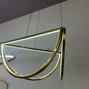 Nordic stainless steel chandelier for modern interiors