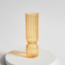 Conical glass candle holder for festive home decoration
